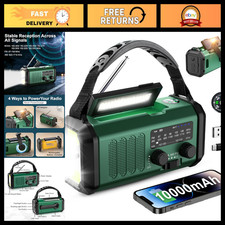 Emergency Hand Crank Radio NOAA Weather AM/FM with 10000mAh Power Bank