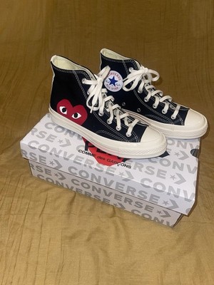 Converse Chuck Taylor Comme des Garcons Play Black Sneaker Men 6/Women 8