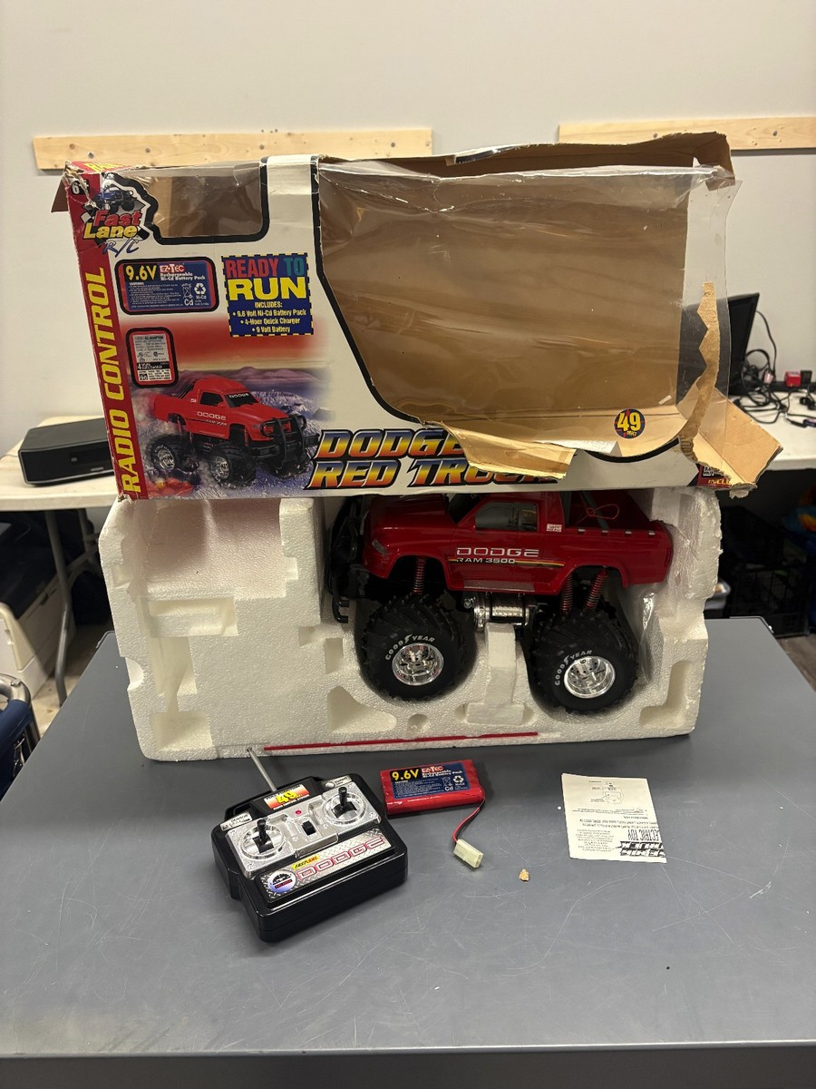 Vintage Dodge Ram 3500 9.6v RC Truck Fast Lane NOS Works Tested | eBay