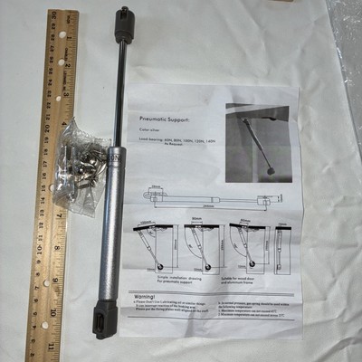 PNEUMATIC SUPPORT 100B Silver Load Bearing:60N 80N 100N 120N 140N - NIP!