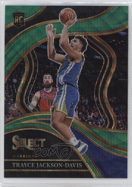 2023-24 Panini Select Courtside Green Wave Prizm 1/50 Trayce Jackson-Davis 1ce5