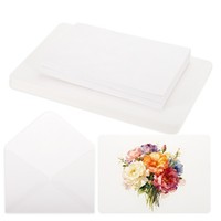 "40Er Set Aquarellpapier FüR KüNstler 7X10\\\" 300G/M² Mit UmschläGen (Abgerundet)"