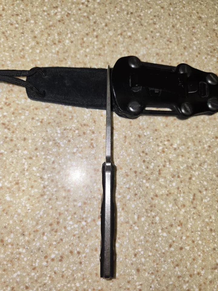 Buck Knives 616BKS 靴刀带工厂黑色皮革鞘 — 第 4/4 张图片