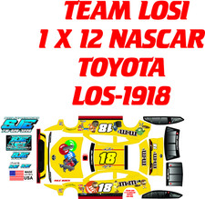 TEAM LOSI 1X12 NASCAR KB CANDY DECAL WRAP KIT...