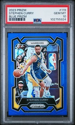 2023-24 Panini Prizm #119 Stephen Curry True Blue /199 - PSA 10 💎