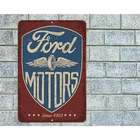 Ford Motors Sign Aluminum Metal 8"x12" Garage Man Cave Rustic Retro