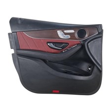 2020 Mercedes GLC300 Door Trim Panel Front Left-LH Side Cranberry Red/Black Used