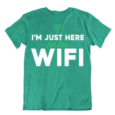 Wifi Humor Tshirt Programmierer Sprache T-Shirt Netzwerk Textil Tee