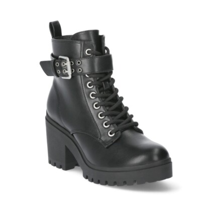 No Boundaries Black Moto Boots Womens Size 10 NWT