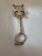 Vintage Metal Lyre Sheet Music Clip 5" Holder With Ring To Attach Instrument