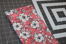 Floral Flowers Fabric FULL YARD CUT 100 Cotton Pink Coral Baby Quilt Nursery