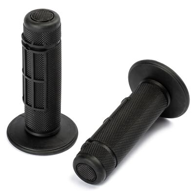 Manopole In Gomma Per Manubrio 7/8” (22 Mm) – 1 Paio Universale Per Moto Cross E Motociclette, Antiscivolo, Resistente A Pioggia E Sole, Facile Da Montare