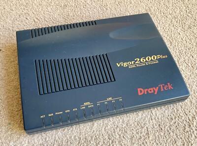 ROUTER - DrayTek Vigor 2600 Plus - 4 Port Router und Firewall mit Setup Anleitung.