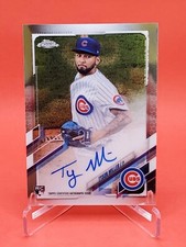 Tyson Miller 2021 Topps Chrome RC #RA-TMI On Card Auto Chicago Cubs Rookie