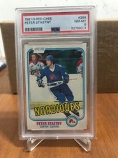 1981 O-Pee-Chee Peter Stastny PSA 8 NM-MT