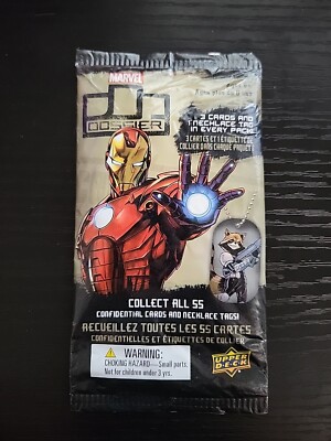 2016 Upper Deck MARVEL Dossier Trading Card & Necklace Tags Pack