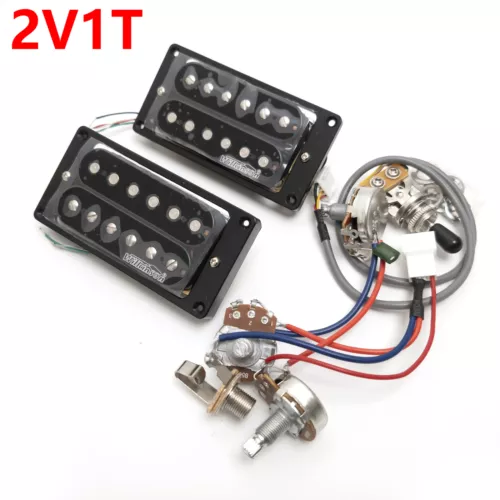 Wilkinson Humbucker Pickups for Gibson Bridge&Neck Pickup 2V1T Wiring Harness 4C