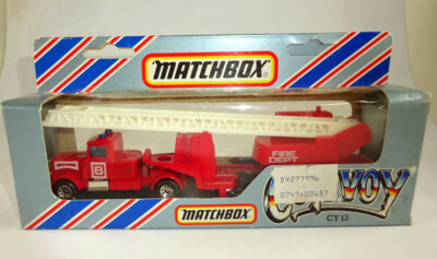 Matchbox Convoy CY13 Kenworth Fire Truck rot ''8'' top in Box