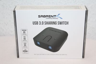 Sabrent Usb 3.0 Sharing Switch USB-SW30 Schwarz Neu Rechnung MwSt