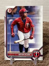 2022 Bowman Draft Bryan Acuna Minnesota Twins Prospect card #BD-19