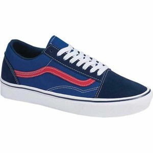 blue and red vans old skool