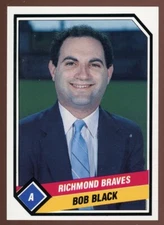 1989 CMC Richmond Braves Team Issue BUD BLACK RC BRAVES RADIO ANNOUNCER