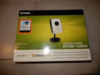 D-Link Security/Surveillance Home Camera W/ Power Adapter DSC-910 New