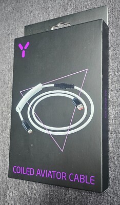 Coiled USB Aviator USB-C Tastatur Kabel / Keyboard Cable Custom 1,5m ISY
