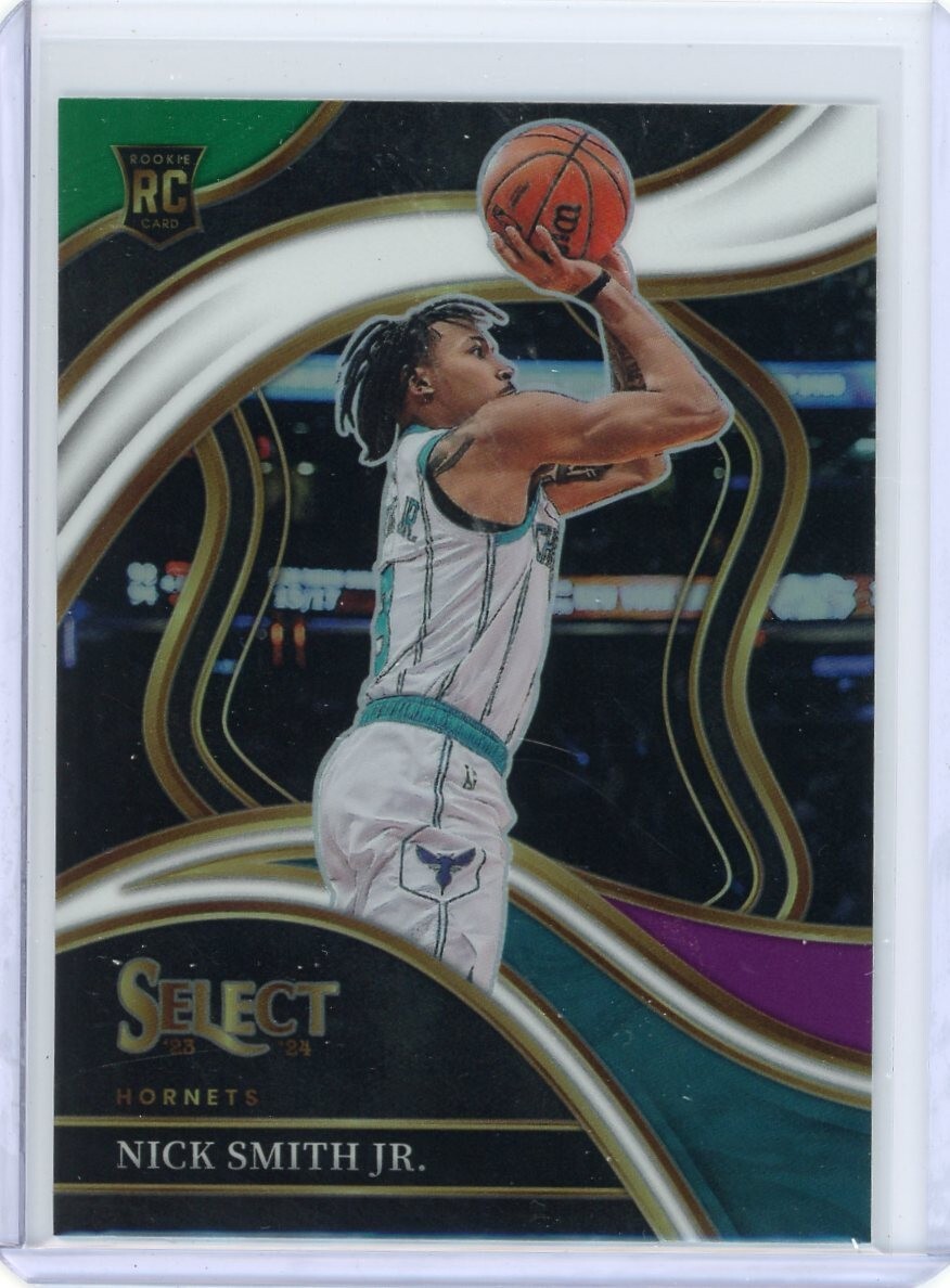 Nick Smith Jr. 2023-24 Panini Select Rookie Green White Purple Prizm #293