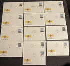 Aland / Finland 1993 lighthouses FDC X 13 (each one stamped in different cities)