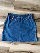 Womens Vintage Y2K Gap Blue Jeans Denim Skirt Blue Size 6 Cotton