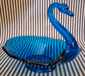 Viking Glass Swan | eBay