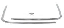 New 1968 Mustang Stainless Steel Top Boot Molding Trim Chrome Convertible Set