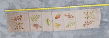 Jones New York Sheer Silk Scarf Autumn Leaves Neutral 51" x 11" Rectangle 5487