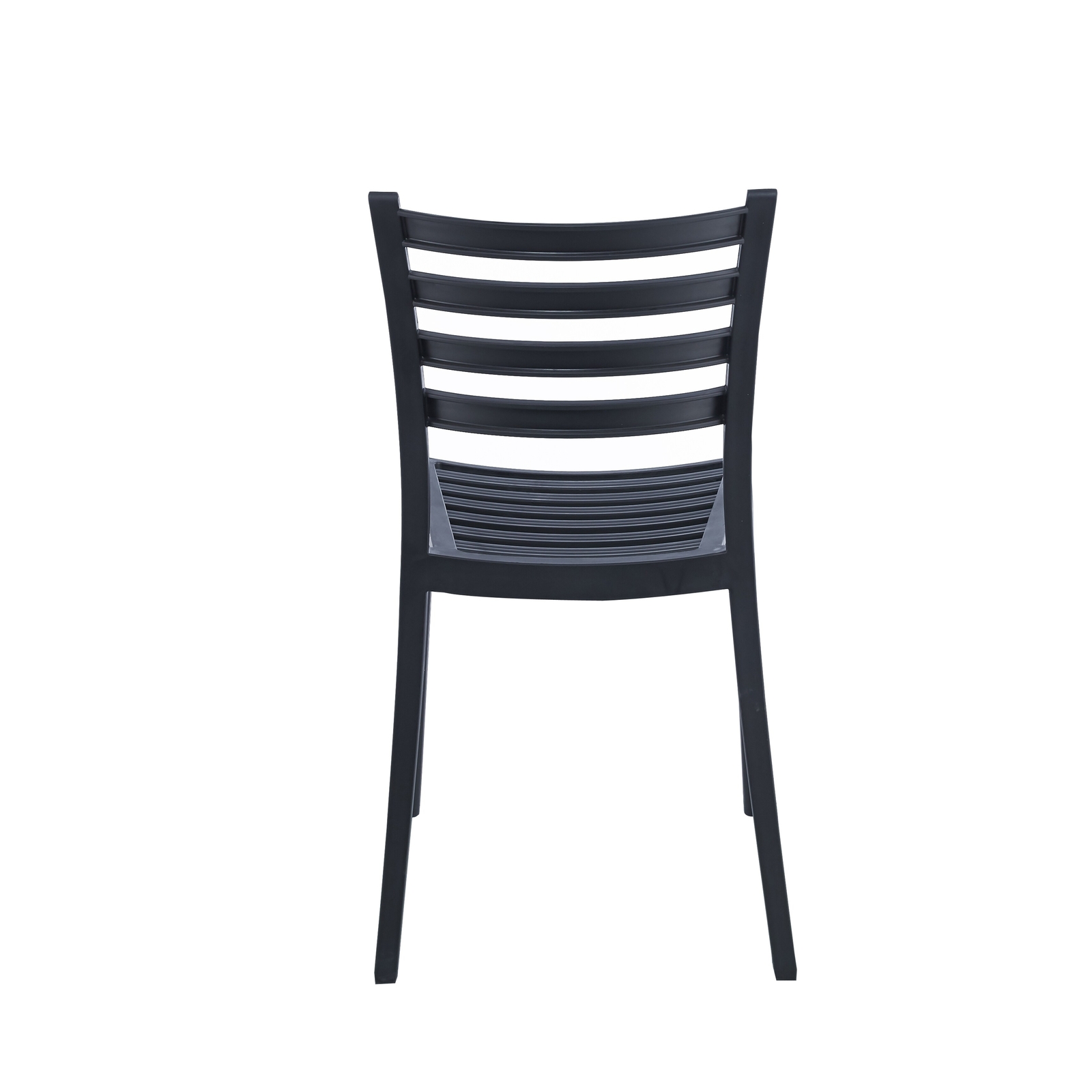 Porthos Home Faro Dining Chairs Set Of 2, PP Plastic, Black Modern & Contemporar