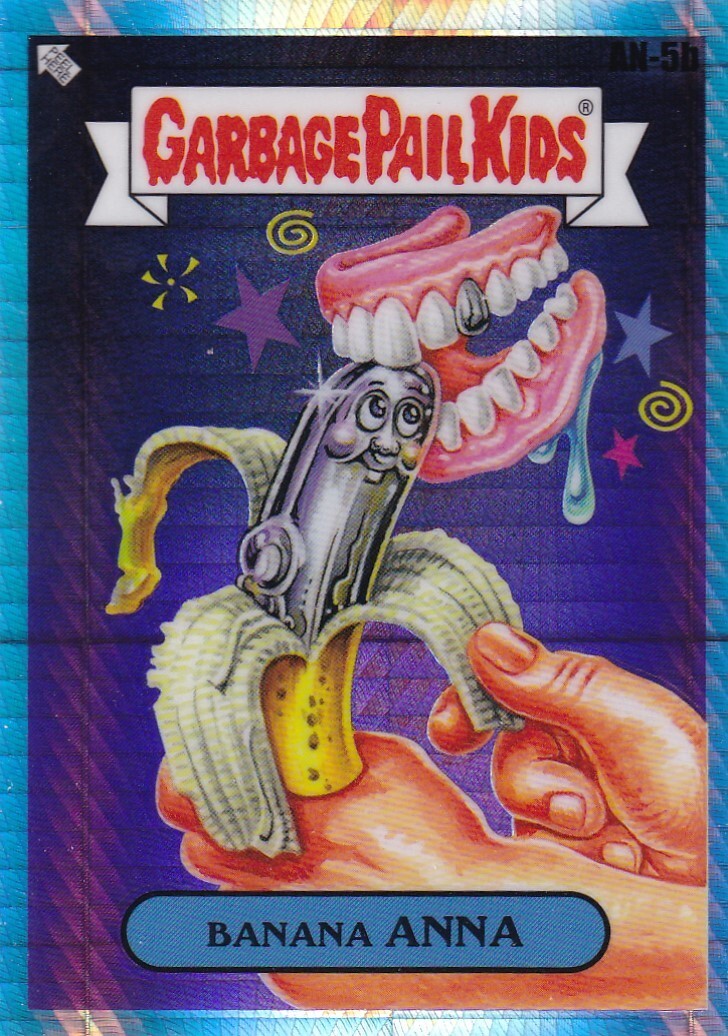 BANANA ANNA TOPPS CHROME GARBAGE PAIL KIDS GPK OS7 PRISM REFRACTOR #AN-5B 2024