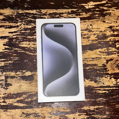 Original BOX for APPLE iPhone 15 Pro Max iPhone Box (Empty)-BLUE TITANIUM