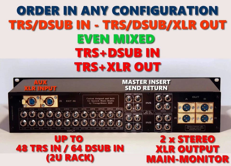 Summing Mixer - Order Your Passive Studio 4-8-16-24-32-64-96 input analog Box! - Image 4 of 4