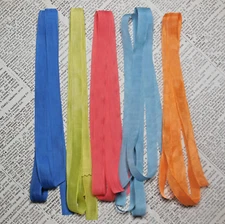 Vintage Seam Binding 10 Yd Bundle 5 Different Colors Sewing Trim Gift Wrap L4