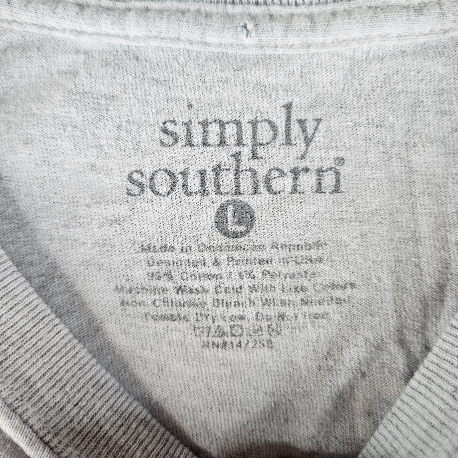Simply Southern Shirt Adult Large Gray Bicycle Kindness is Essential Sunflower