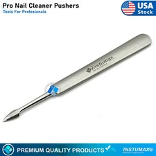 Dual Cuticle Pusher Cleaner Trimmer Manicure Pedicure Nail Care Spa Salon Tool