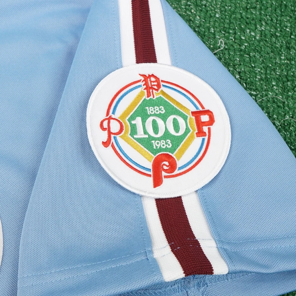 Мужская футболка Стива Карлтона 1984 Philadelphia Phillies Cooperstown синяя выездная - Изображение 4 из 4