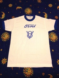Vintage Ford t shirt 80s Ringer NOS 