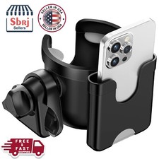 Universal Cup Bottle Phone Holder For Wheelchair Stroller Walker Bike Scooter US