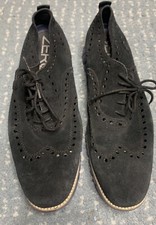 Cole Haan Size 10.5 Black Zerogrand Wingtip Magnet Sunset Leather
