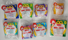 COMPLETE SET 1996 McDonald's Happy Meal Marvel Super-Heroes 1-8