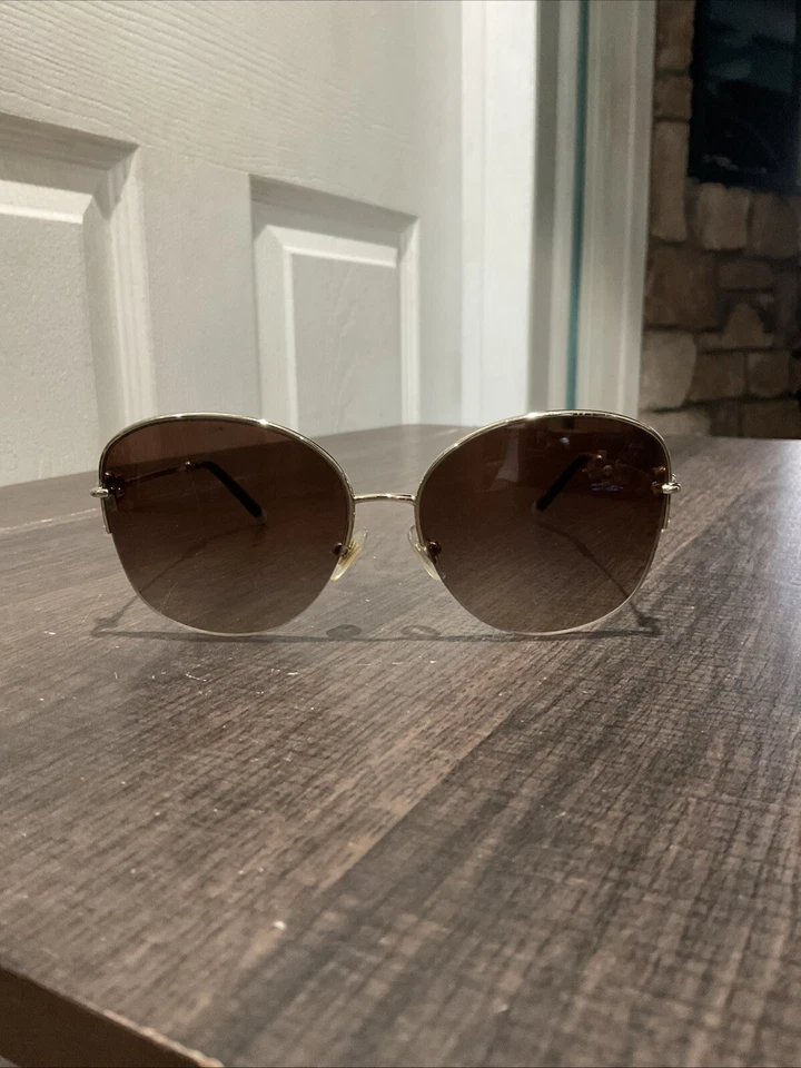 Gafas de sol Tiffany & Co oro pálido degradado lentes marrones TF3082 58-16 140 Foto 2 de 4