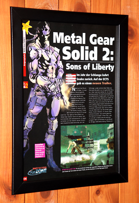 Metal Gear Solid 2 Sons of Liberty PS2 Xbox Small vintage promo