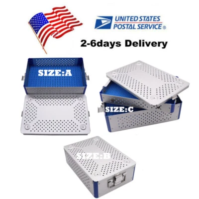 Aluminium Alloy sterilization tray box case Middle/Large Size surgicalinstrument