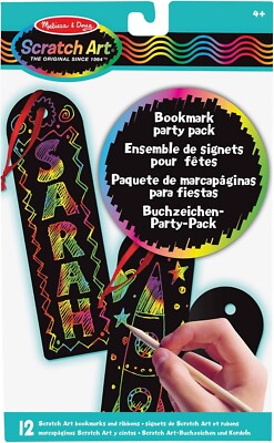 Melissa und Doug Lesezeichen Scratch Art Party Pack Activity Kit Lesezeichen Alter 4+